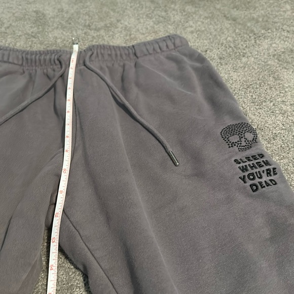 Brianna Chickenfry Sleep When You’re Dead skull sweatpants / joggers - Picture 5 of 7